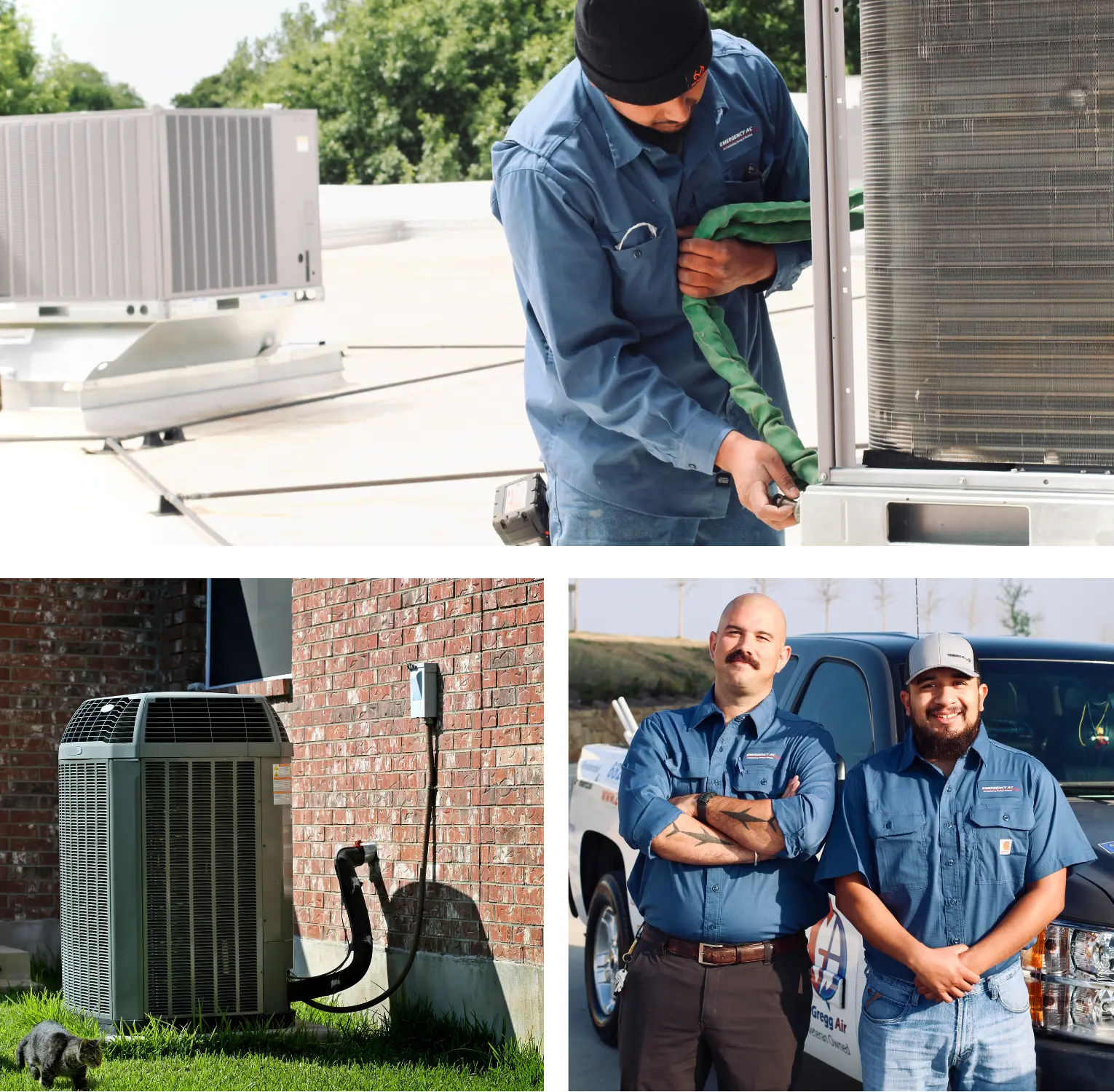 Residential AC work being done in Austin